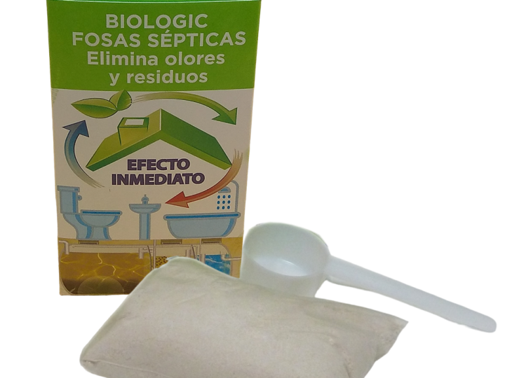 Tratamiento biológico en polvo eliminador de olores y residuos especial fosas sépticas