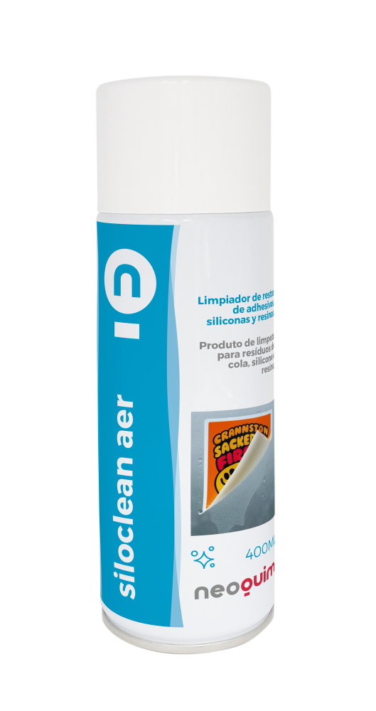 Eliminador de siliconas, colas y restos de resinas. Disponible en liquido y aerosol