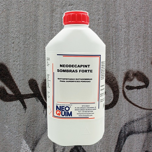 Decapante liquido quitasombras de graffitis en fachadas