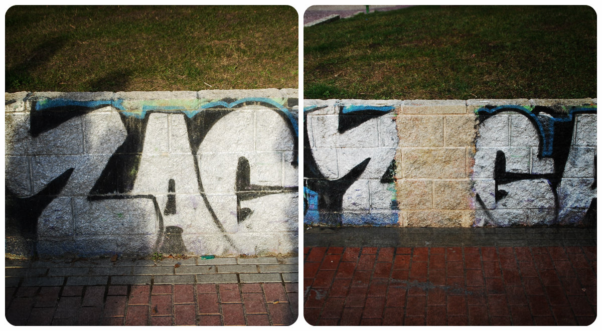 Quita pintadas y graffitis