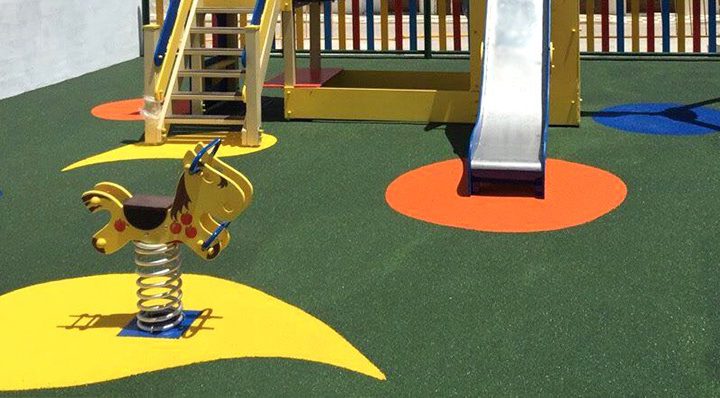 Resina para caucho de parques infantiles
