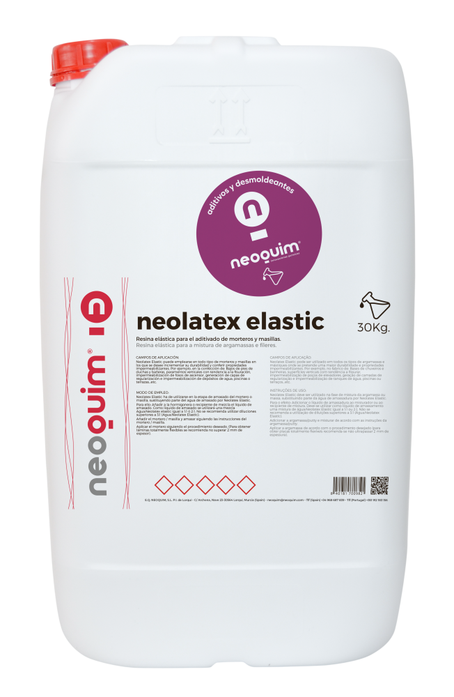 Resin for flexible waterproof mortars