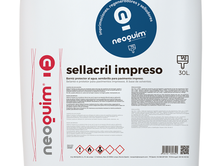 Barniz sellador especial para pavimento impreso
