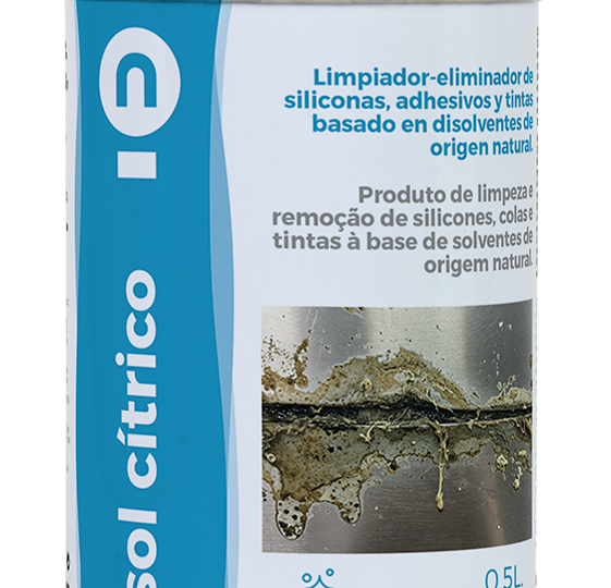 Limpiador eliminador de tintas, adhesivos y siliconas