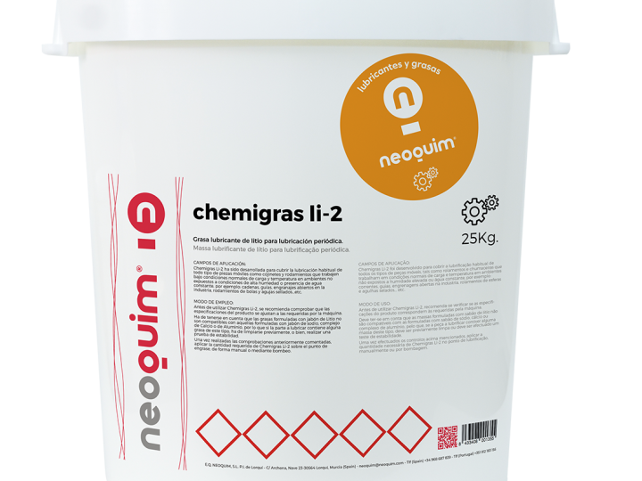 Grasa lubricante de litio para lubricación periódica.